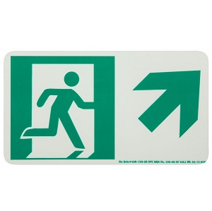 Directional Egress Signs 4.5" x 8"